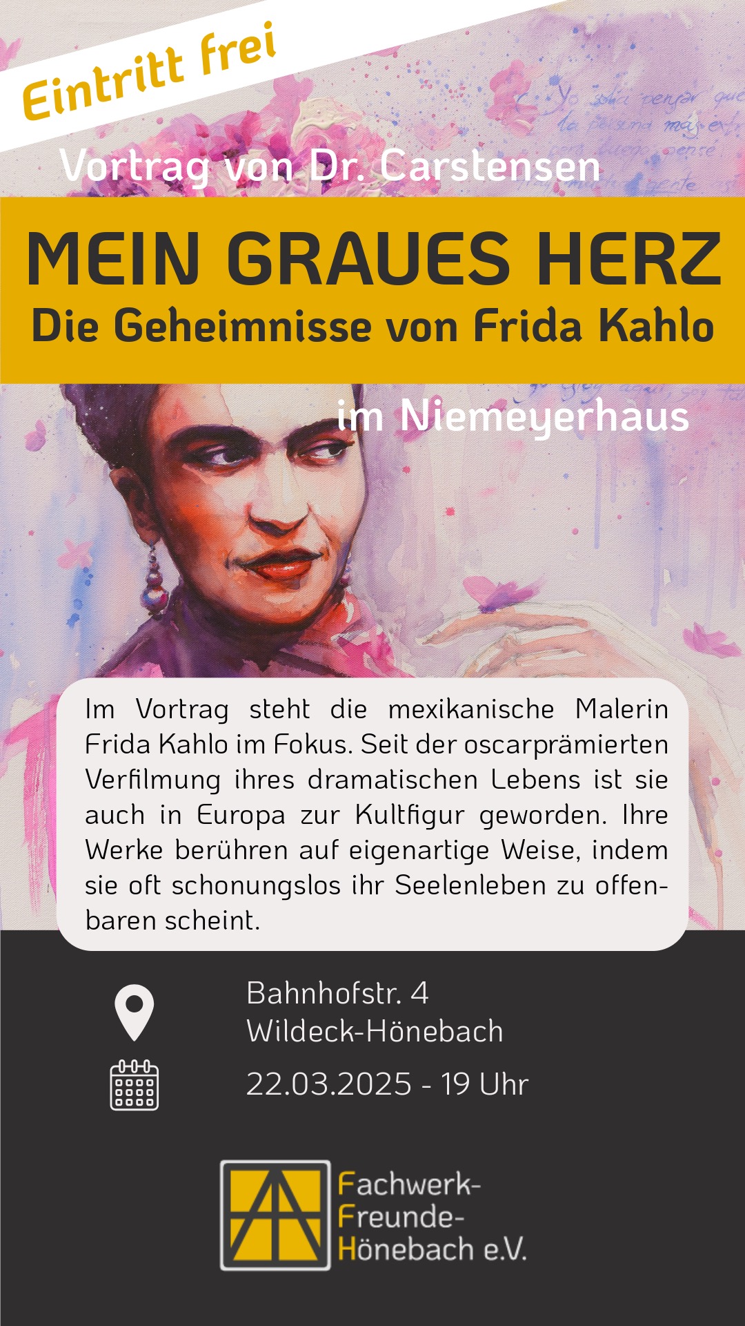 HNA Rotenburg/Bebra 19.03.2025 – Das Leben der Malerin Frida Kahlo